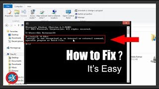 How to fix quotnot recognized as internal or external Command quot in Cmd [upl. by Sussman952]