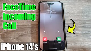 Incoming Call on FaceTime iPhone 14 Pro  iOS 16 Reflection Ringtone [upl. by Malinde]