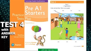 Pre A1 Starters 5 Practice Tests 4 PLUS Second Edition  Listening Test 4 ĐÁP ÁN trong phần mô tả [upl. by Stiruc]