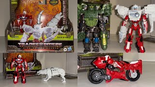 Transformers beast alliance Arcee amp Silverfang review Rise of the beasts combining twin pack [upl. by Gerti]