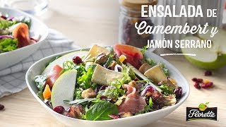 Ensalada de Camembert y Jamón Serrano  Recetas Florette [upl. by Ymmaj925]