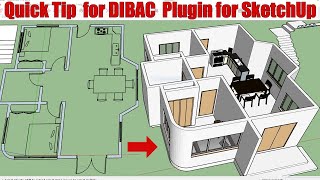 Quick Tip How to Use DIBAC Plugin for SketchUp [upl. by Gilpin270]