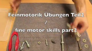 Ergotherapie Handtherapie Feinmotorik Teil 2  fine motor skills part 2 Hand therapy [upl. by Humberto]