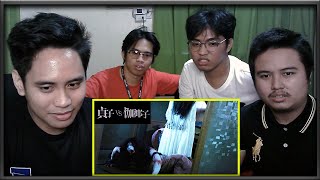 SADAKO VS KAYAKO 2016 FIGHT SCENE REACTION  Losg Spooktober 3 [upl. by Armillda]