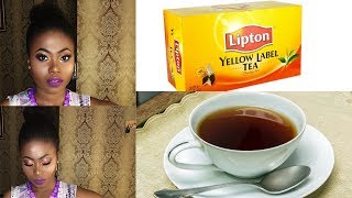 HAIR GROWTH TREATMENT AT HOME  SAY BYEBYE TO HAIR LOSS amp BREAKAGE WITH BLACK TEA [upl. by Nomrej24]