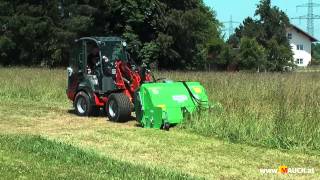 Weidemann Hoflader mit Peruzzo Grassammelmäher [upl. by Molahs]