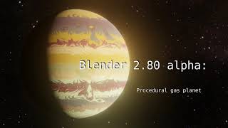 Blender 28 Procedural gas planet [upl. by Aiuqram117]