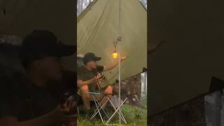 HIT BY HEAVY RAIN IN MY TENT shorts [upl. by Foy]