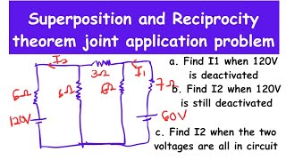 how to solve superposition and Reciprocity theorem joint problem [upl. by Astera]