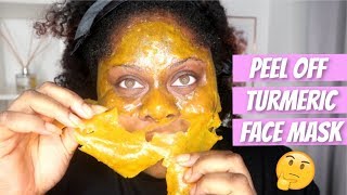 DIY PEEL OFF TURMERIC FACE MASK [upl. by Nealson]