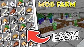 Simple Minecraft 120 Mob Farm Tutorial  Efficient Easy and High Yield 🔥 [upl. by Nairrod]