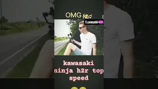 Kawasaki Ninja h2r top speed sportbike motorcycle shortsfeed shortsvideo [upl. by Nileak649]