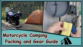 Motorcycle Camping Long Term Packing and Gear Guide [upl. by Alarick263]