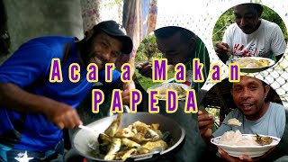 Makan PAPEDA tambah ikan🐟 kuah kuning🥰 makananenak  kamp Yenbepioper Biak Papua❤️❤️❤️ [upl. by Oeramed365]