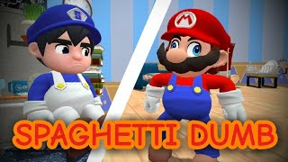 SPAGHETTI DUMB  Cereal killer but SMG4 and Mario sing it  FNF COVER [upl. by Brawner]