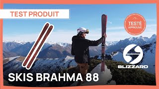 TEST DES SKIS BRAHMA 88  BLIZZARD PAR HUGO [upl. by Wandis]