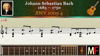 Bach BWV 1009 4 [upl. by Airotciv]