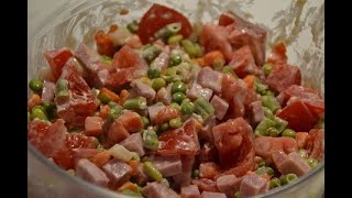 Macédoine dés de jambon recette cookeo [upl. by Akimit199]