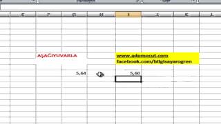 Microsoft Excel AŞAĞIYUVARLA Formulu Nedir Nasıl Kullanılır [upl. by Brantley918]