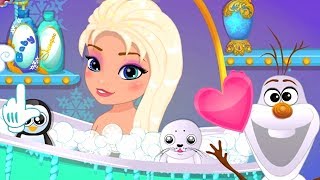 ᴴᴰ Baby Elsa Frozen Shower  Disney Baby Games [upl. by Gracia]