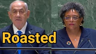 Barbados PM’s extraordinary reply to Netanyahu for selective use of Bible in UN  Janta Ka Reporter [upl. by Merat]