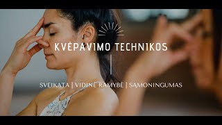 Kvėpavimo Technikos  Diafragminis Kvėpavimas  Pranayama [upl. by Pangaro531]