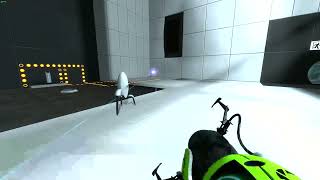 first time using bee mod in portal 2 [upl. by Liauqram]