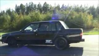 Volvo 740 turbo 620 HP vs Porsche 996 Turbo 580 HP [upl. by Klusek]