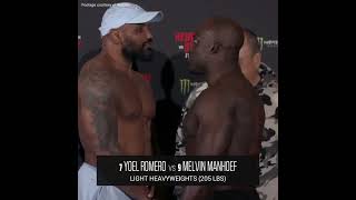 45YearOld Yoel Romero Faces Off With 46YearOld Melvin Manhoef Before Bellator 285  shorts [upl. by Nosemyaj]