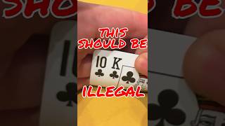 this strategy should be ILLEGAL 🤫 poker pokerhand pokerhands [upl. by Groscr]