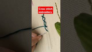 Learn Cross Stitch Embroidery Quickly ytshorts doodleanddesign trending [upl. by Killoran560]