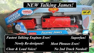 Thomas amp Friends Toy TrainNew Talking Trackmaster Motorized James [upl. by Nelyk]