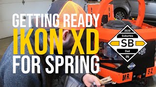 Getting Ready Ariens IKON XD for Spring AirSparkFuel OilChange [upl. by Stronski]