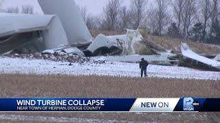 Wind turbine collapses [upl. by Ahsienod185]