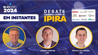 Capinzal FM promove debate com os candidatos à prefeitura de Ipira [upl. by Entwistle290]