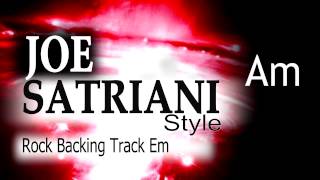 Rock Guitar Backing Track Joe Satriani Style 2 Em 137bpm [upl. by Neyuh]