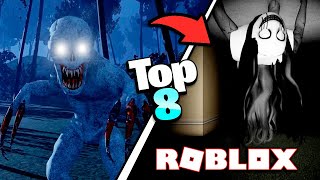 Juegos de Terror de Roblox PARA JUGAR CON AMIGOS 🎮 [upl. by Atnod627]