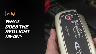 FAQ  What does the red light mean on the CTEK charger [upl. by Nylecoj117]