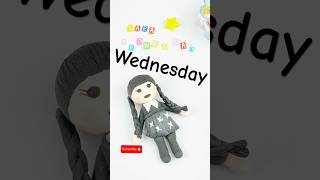 Satisfying clay art Wednesday doll magic 💞 shorts tiktok clay satisfying wednesday doll [upl. by Rhodes]