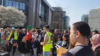 Manifestation des musulmans de Belgique pour le respect de labattage rituel [upl. by Suilmann738]