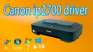 ✅Como Descargar e Instalar Driver Canon IP2700 Windows XP Vista 7 8 10 y 11 [upl. by Haceber]