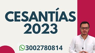 🔴SANCIÓN MORATORIA POR NO CONSIGNACIÓN DE CESANTÍAS  CONSIGNACIÓN DE CESANTÍAS 2023🔴 [upl. by Nosloc9]