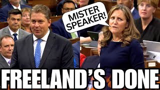 Freeland LOSES IT In Parliament With Conservative MP Scheer [upl. by Marelya484]