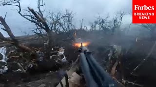 Russian Military Releases Bodycam Video Of Frontline Battle Between Russian And Ukrainian Forces [upl. by Lyckman]