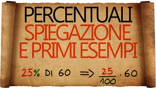 Percentuali  Cosa sono e come si calcolano [upl. by Eicirtap]