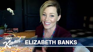 Elizabeth Banks Talks Panic Buying amp Takes Homeschool Quiz [upl. by Lybis157]