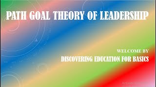 Path Goal Theory of Leadership In Bengali [upl. by Ecnirp892]