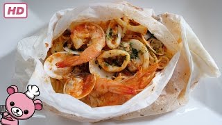 How to make Spaghetti al Cartoccio  Spaghetti baked in paper video [upl. by Airoled]