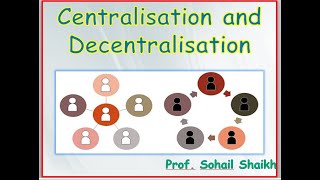 Centralisation and decentralisationCentralization and decentralization [upl. by Slinkman]