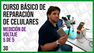 30 CURSO DE REPARACION DE CELULARESCómo verificar los voltajes del circuito de carga de un celular [upl. by Fonsie]